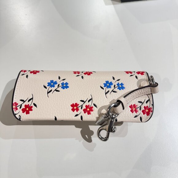 NWT Coach CU213 Sunglass Case With Floral Print - Picture 2 of 5